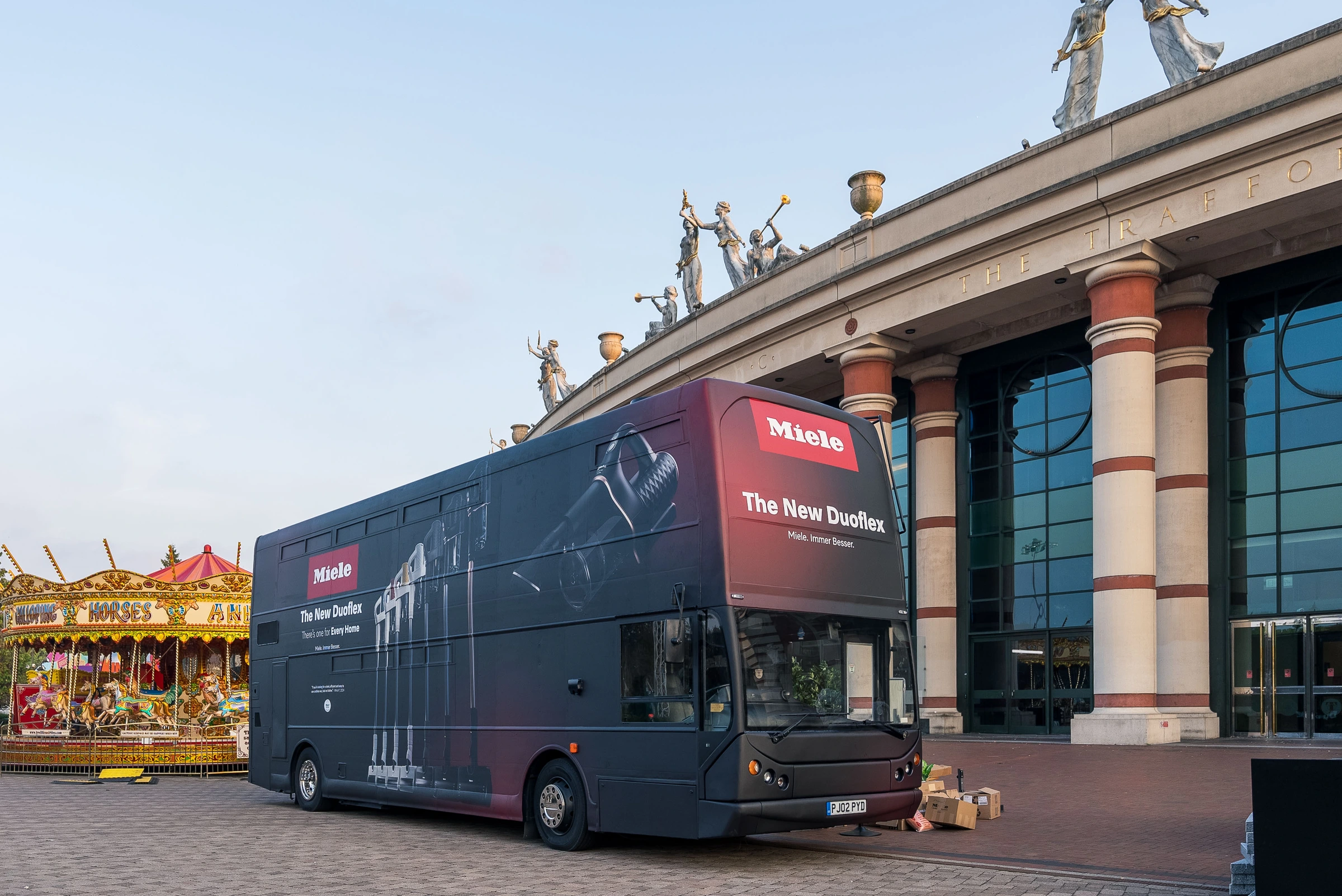 The complete wrap / Miele’s touring showroom at the Trafford Centre.