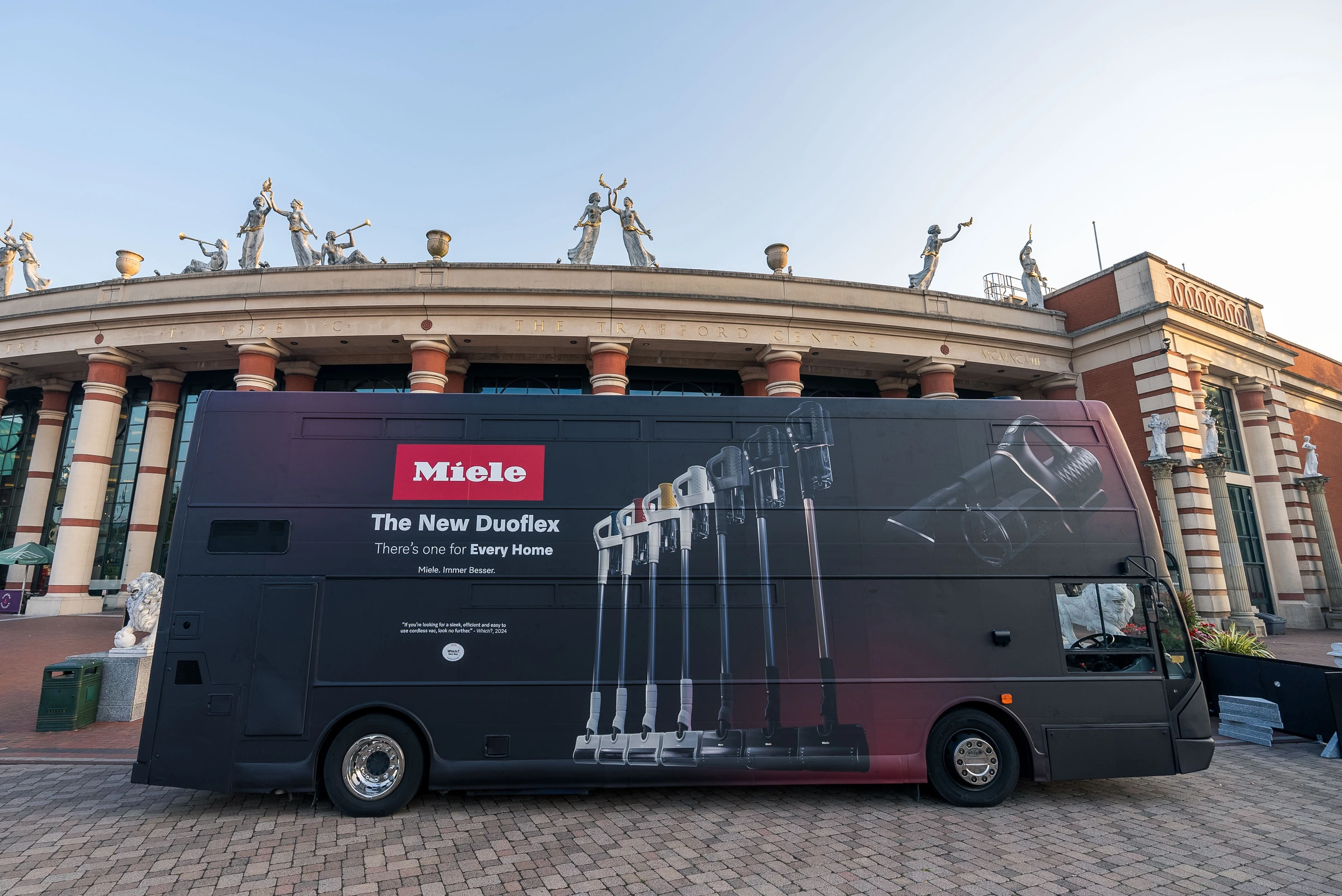 The finished bus / my product renders applied at full vehicle scale.