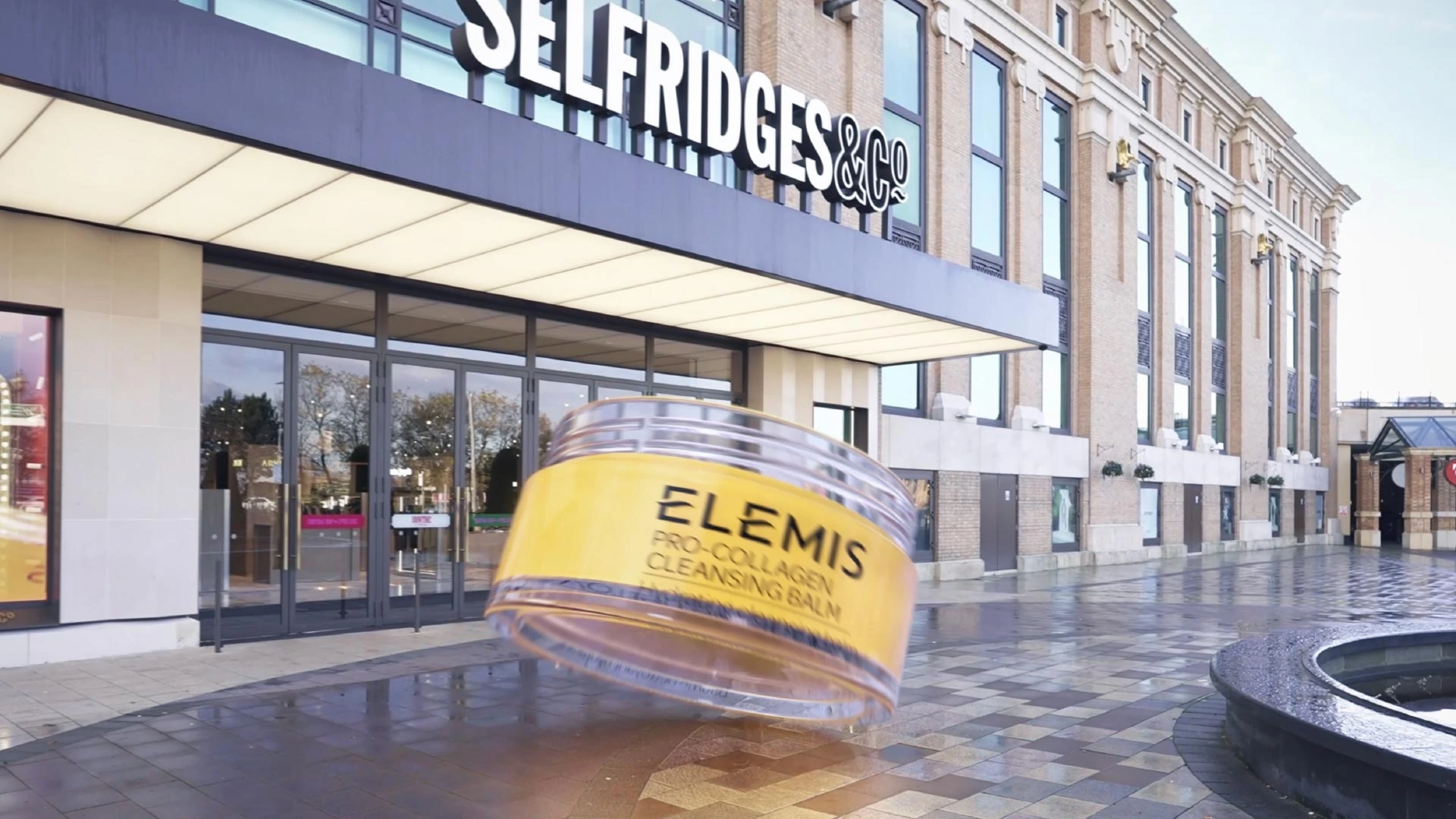 Finished VFX / product integration outside Selfridges.